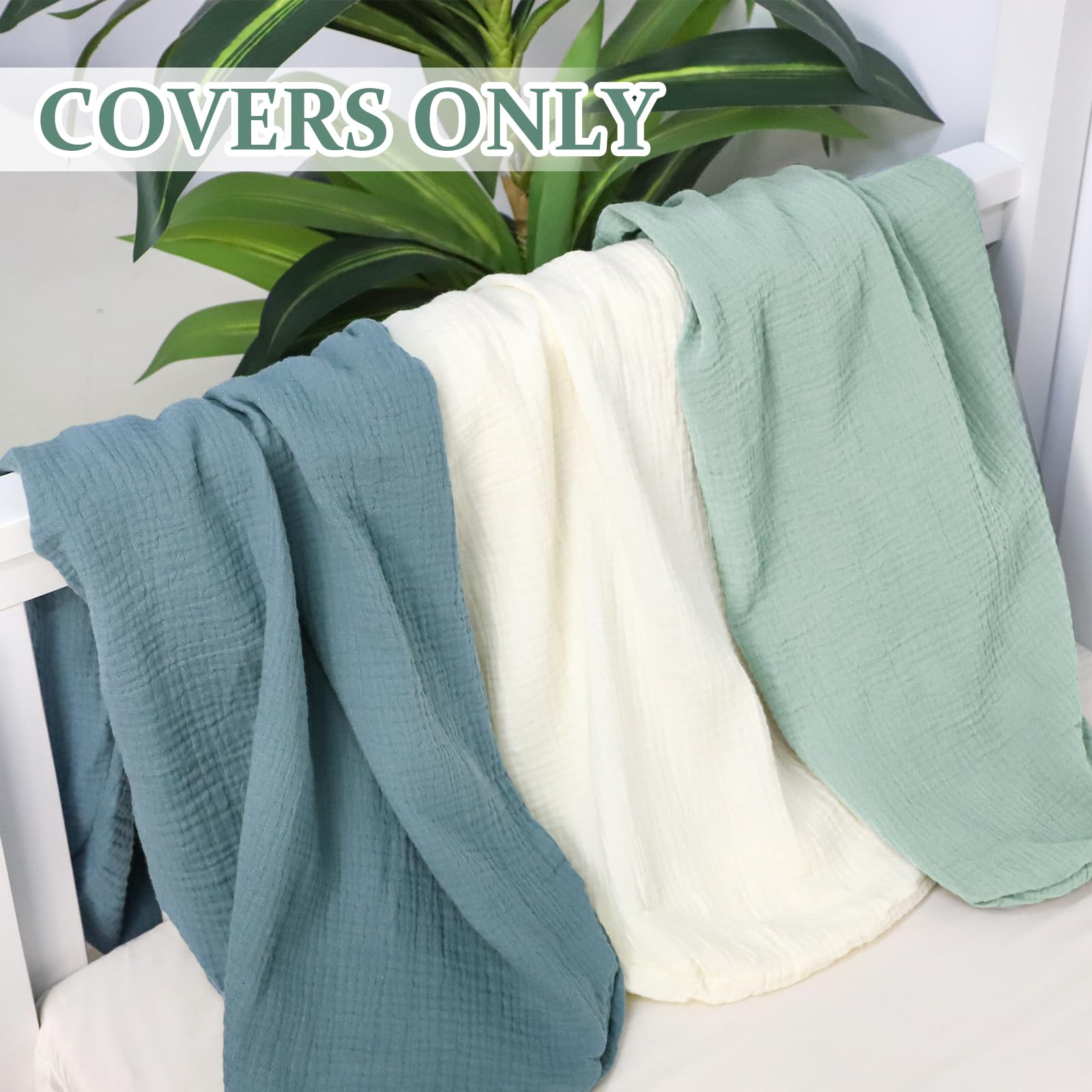 Hooyax muslin lounger cover stitching detail for lasting use