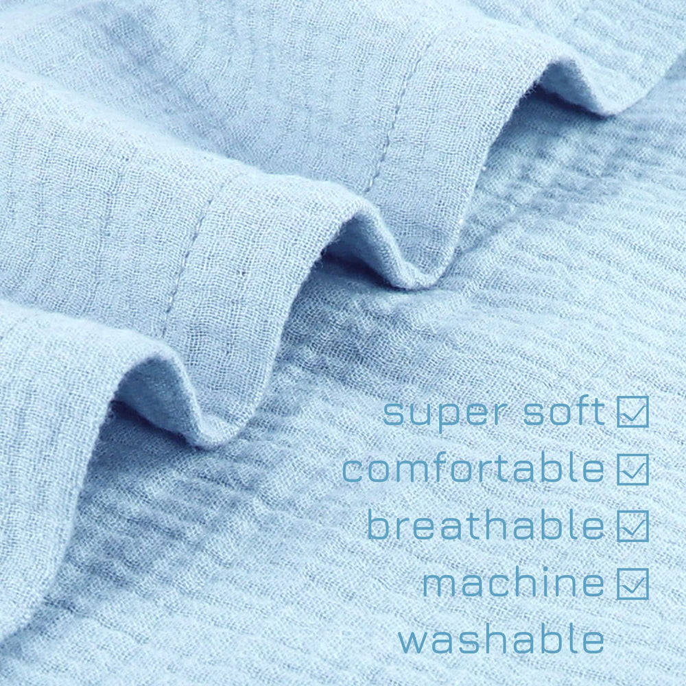 Hooyax muslin cover demonstrates breathable fabric to support airflow for baby