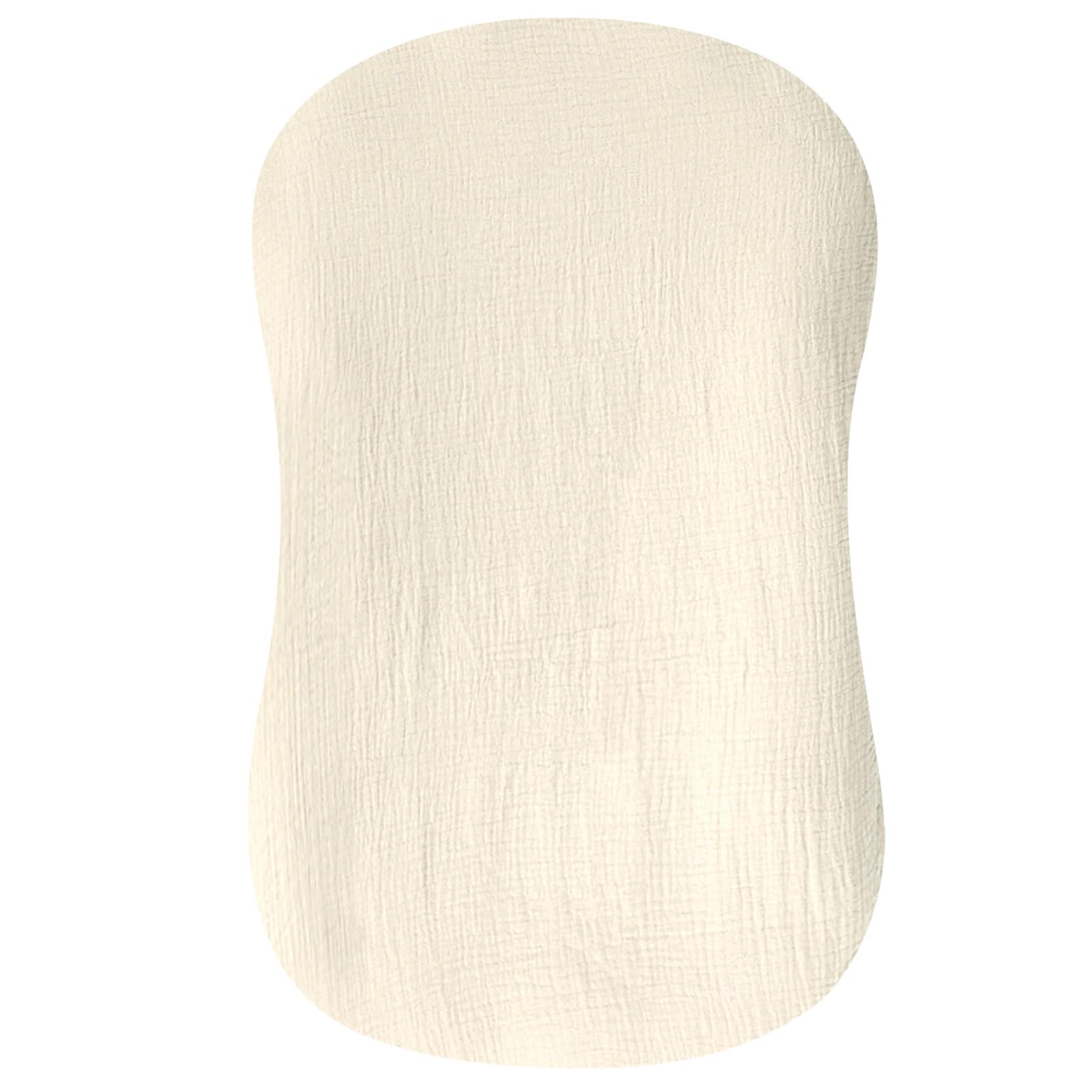 Hooyax cream muslin cover closeup highlights soft breathable fabric for newborn comfort