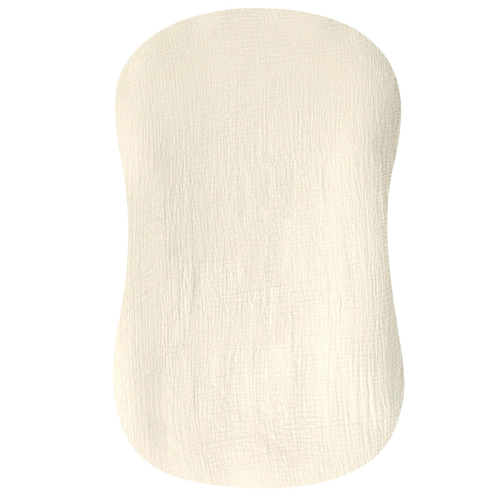 Hooyax cream muslin cover closeup highlights soft breathable fabric for newborn comfort