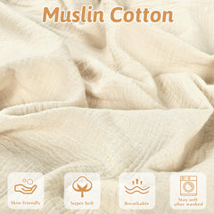 Hooyax cream cover fabric texture shows airy weave for cooler naps
