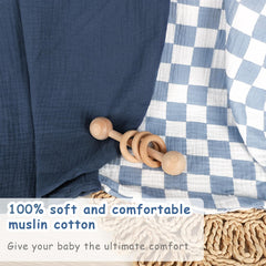 Hooyax muslin baby lounger cover envelope closure demonstrates quick, secure fit.