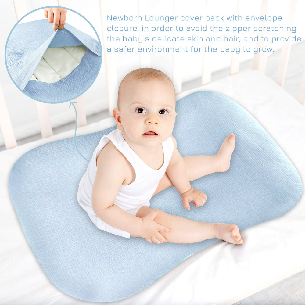 Hooyax muslin cover on a standard lounger demonstrates a snug, versatile fit
