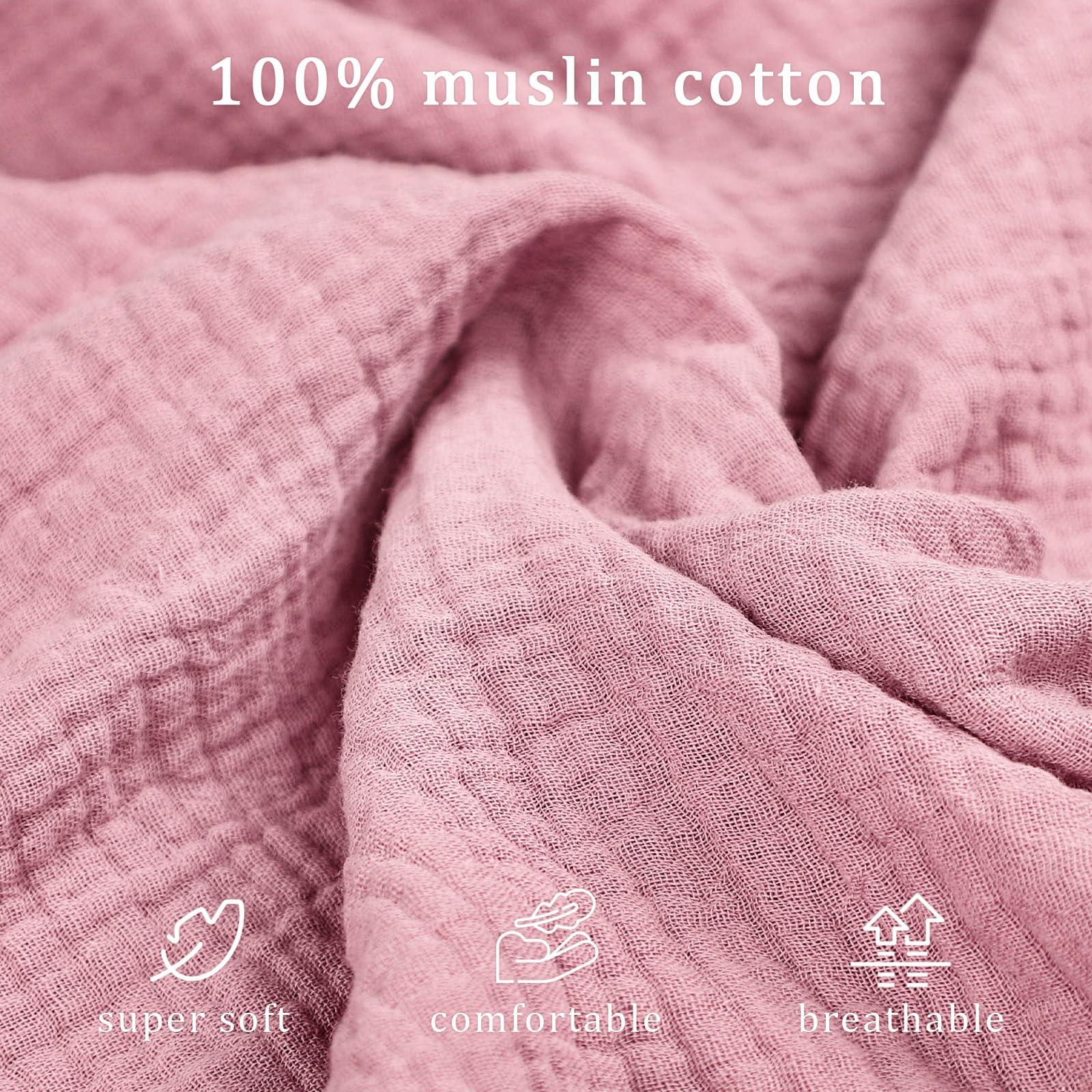 Organic muslin cover by Hooyax offers breathable newborn lounging comfort.