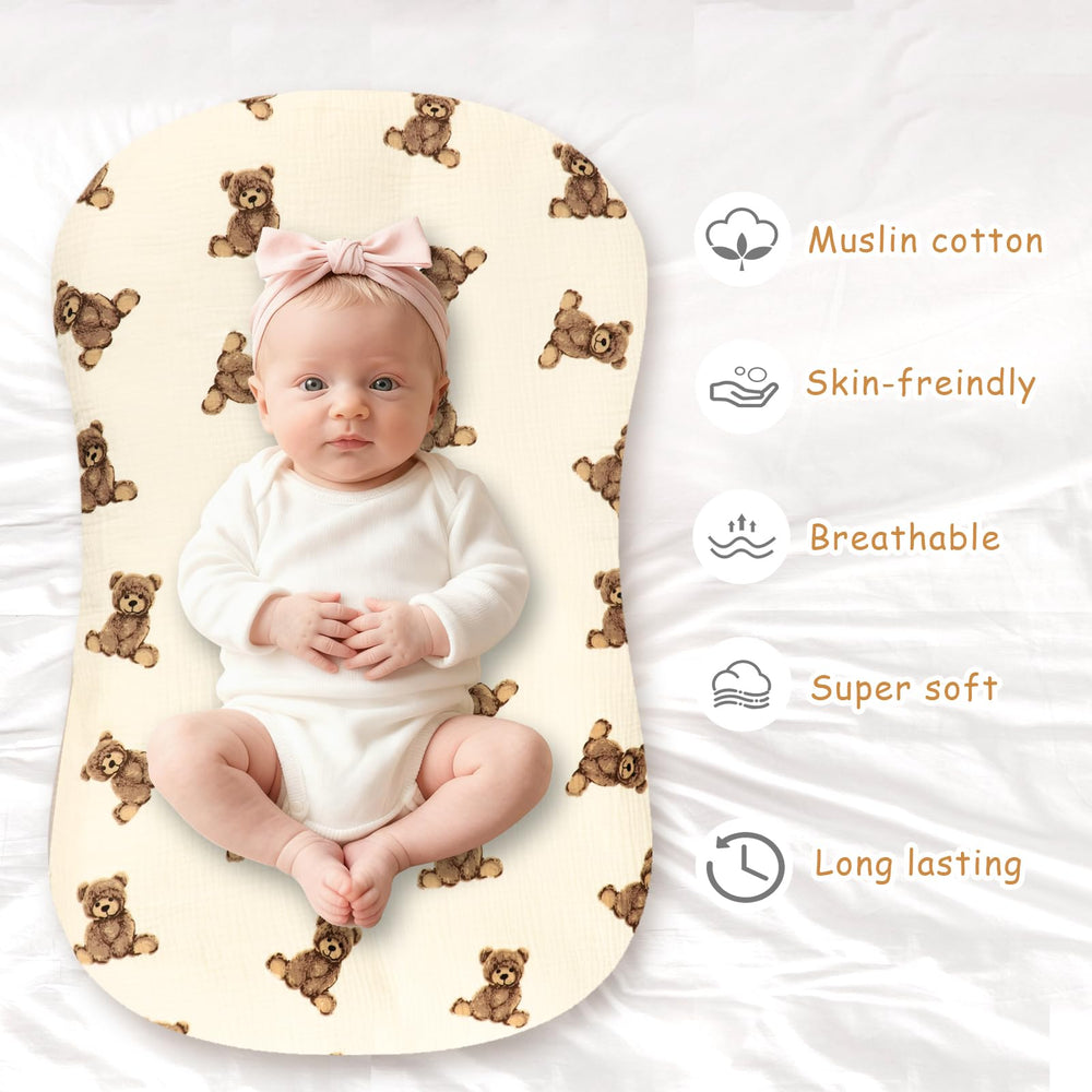 Machine washable lounger cover for busy parents and easy care