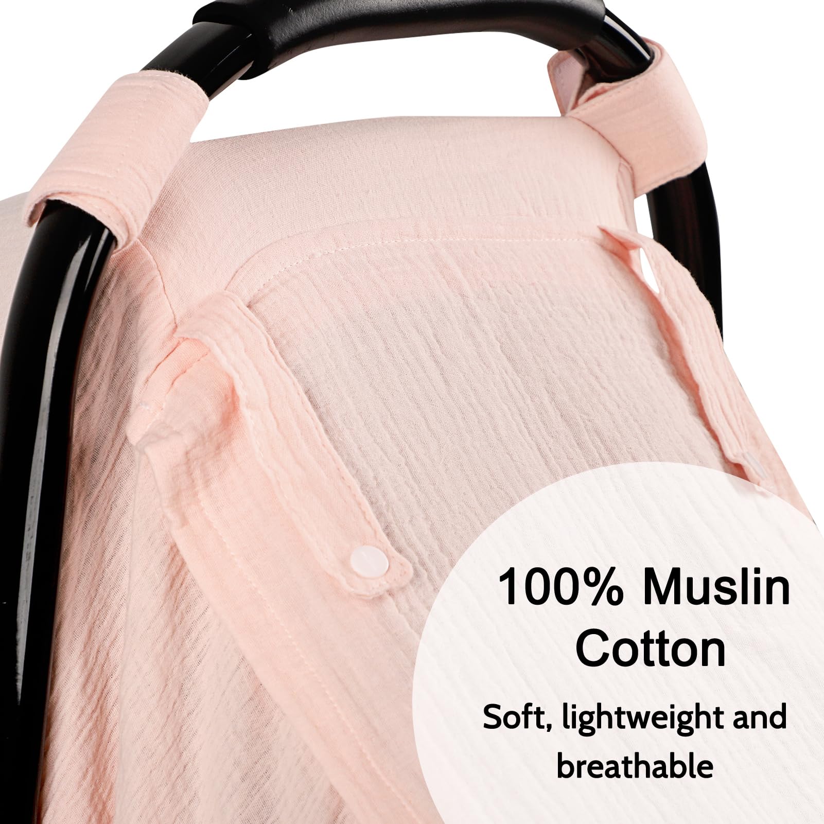 Hooyax car seat canopy fully enclosed mode for windproof privacy.