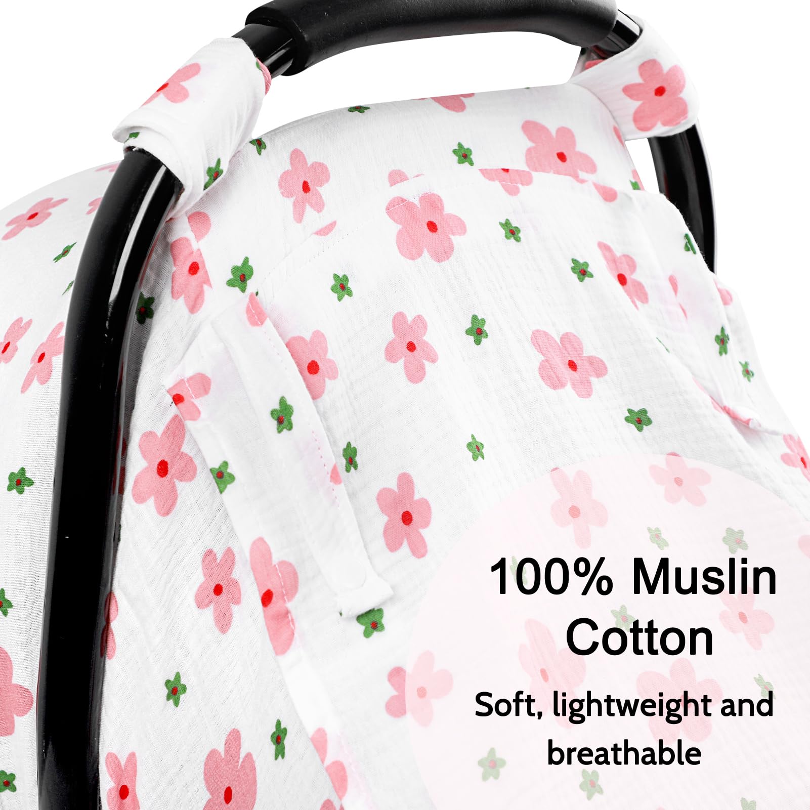 Hooyax car seat cover in privacy mode providing windproof protection and baby privacy