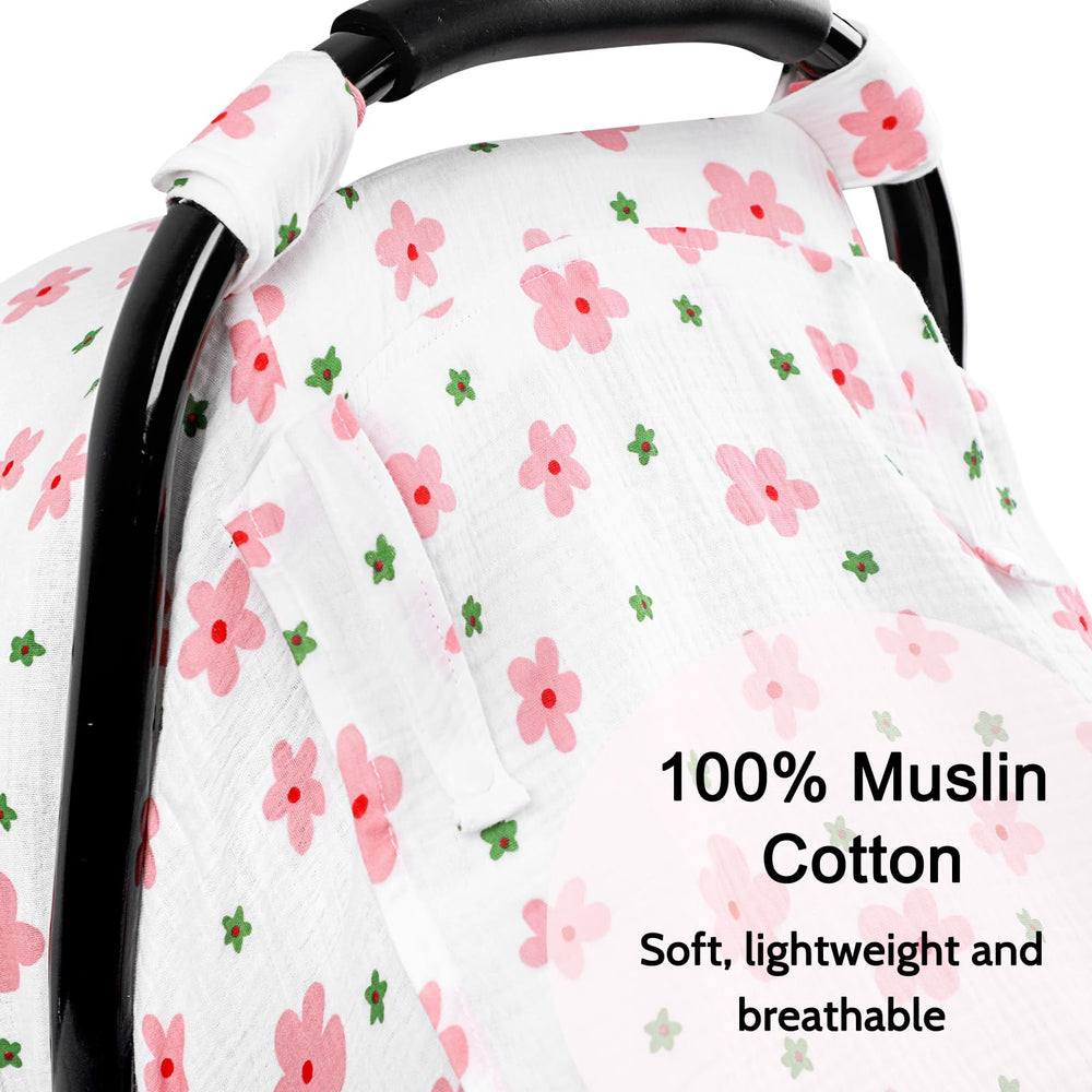 Hooyax car seat cover in privacy mode providing windproof protection and baby privacy