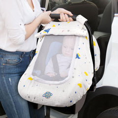 Hooyax two-layer mesh window for safe visual checks on baby