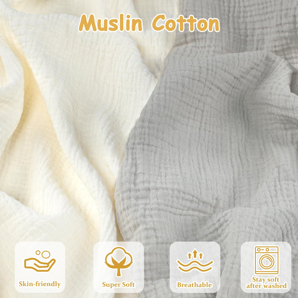Hooyax muslin cotton cover soft breathable texture for delicate newborn skin.