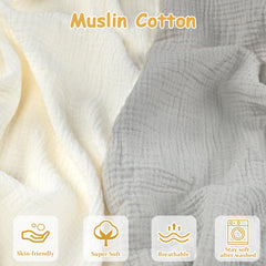 Hooyax muslin cotton cover soft breathable texture for delicate newborn skin.