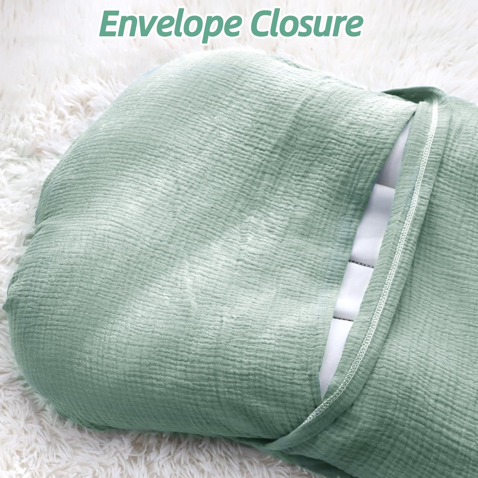 Hooyax muslin cotton close up highlights ultra soft texture and airy feel