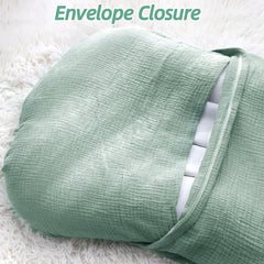 Hooyax muslin cotton close up highlights ultra soft texture and airy feel