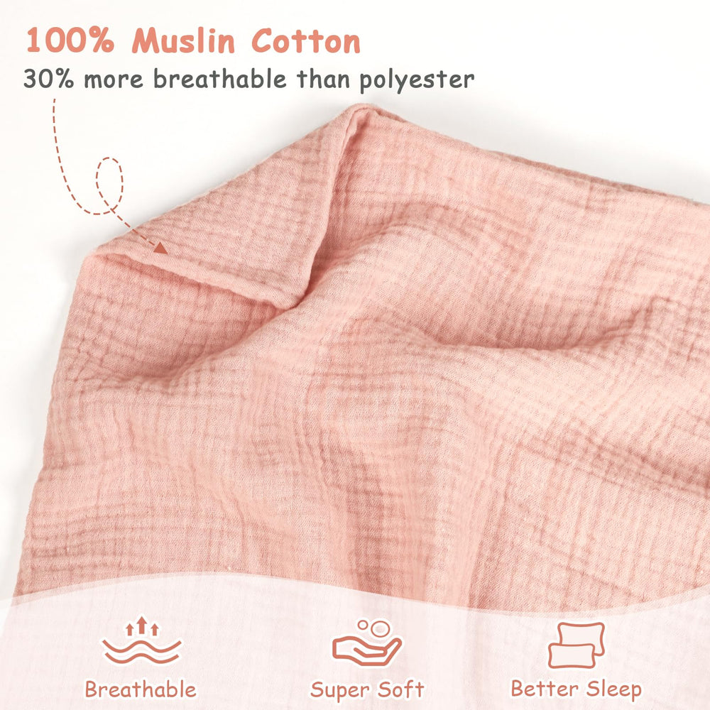 Premium muslin cotton texture feels gentle on toddler skin.