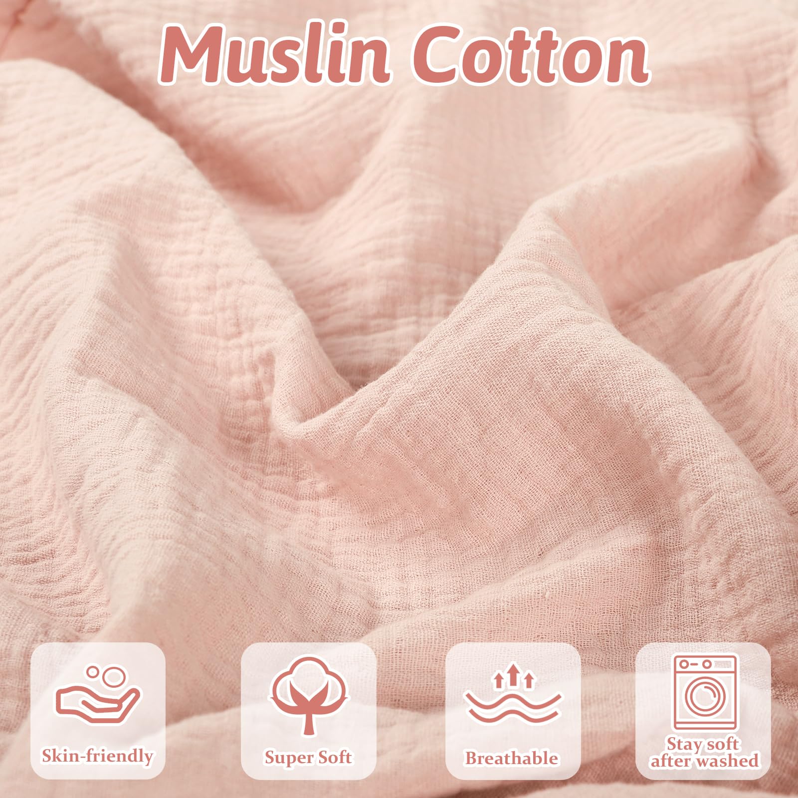 Hooyax cover close-up showing ultra-soft texture for delicate newborn skin.