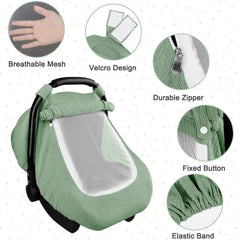 Hooyax muslin infant canopy is lightweight for easy carry