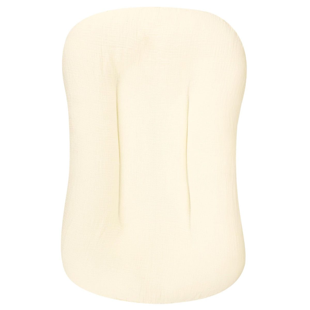 Hooyax muslin lounger cover beige, 37x21, soft and breathable for baby comfort.