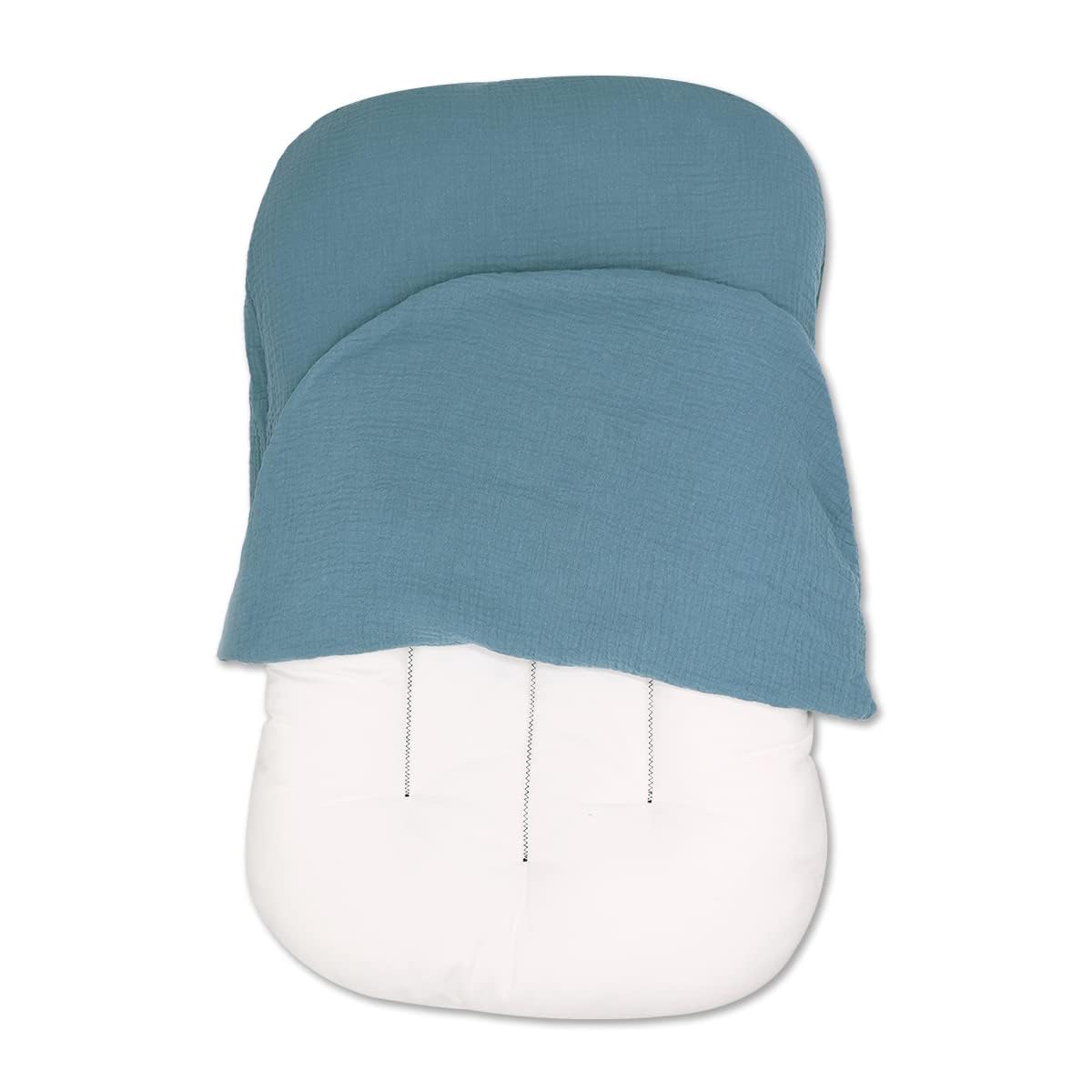 Hooyax Lounger Cover blue with envelope closure protects delicate skin
