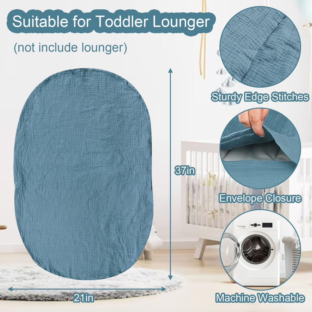 Hooyax Muslin Lounger Cover machine washable for easy cleaning