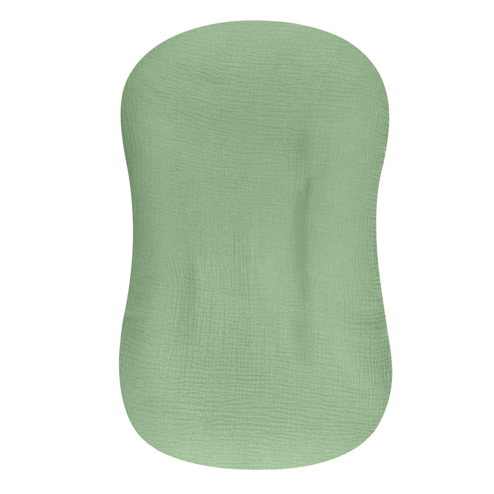 Hooyax muslin lounger cover with soft, breathable fabric for newborn comfort
