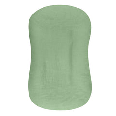 Hooyax muslin lounger cover with soft, breathable fabric for newborn comfort
