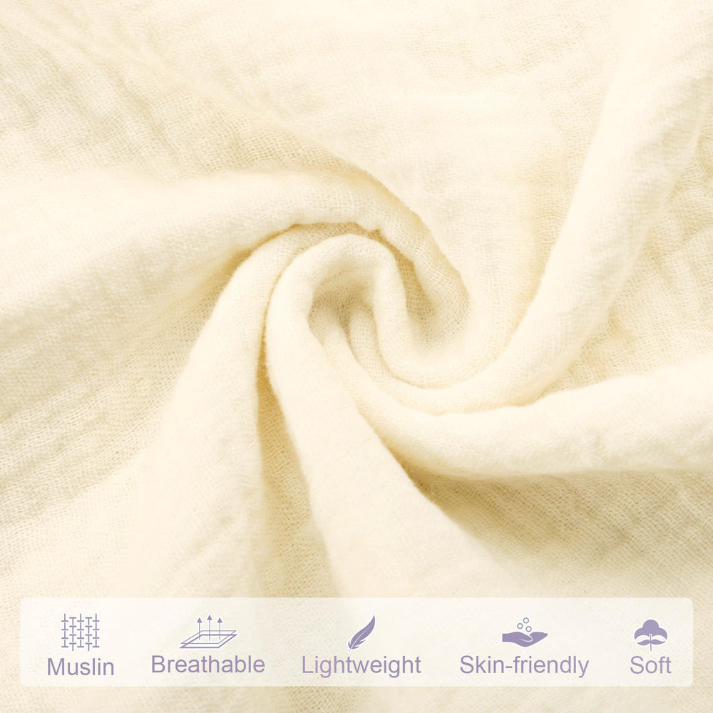 Hooyax muslin lounger cover soft texture for gentle skin contact.