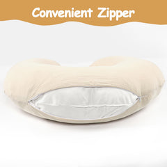 Hooyax muslin nursing pillow cover easy-slip-on design for quick pillow changes
