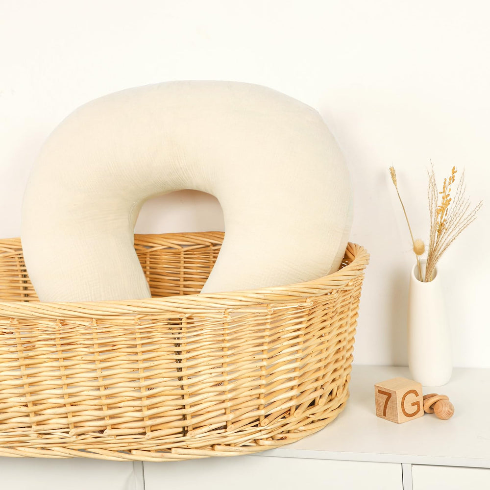 Hooyax muslin cover fits standard nursing pillows securely