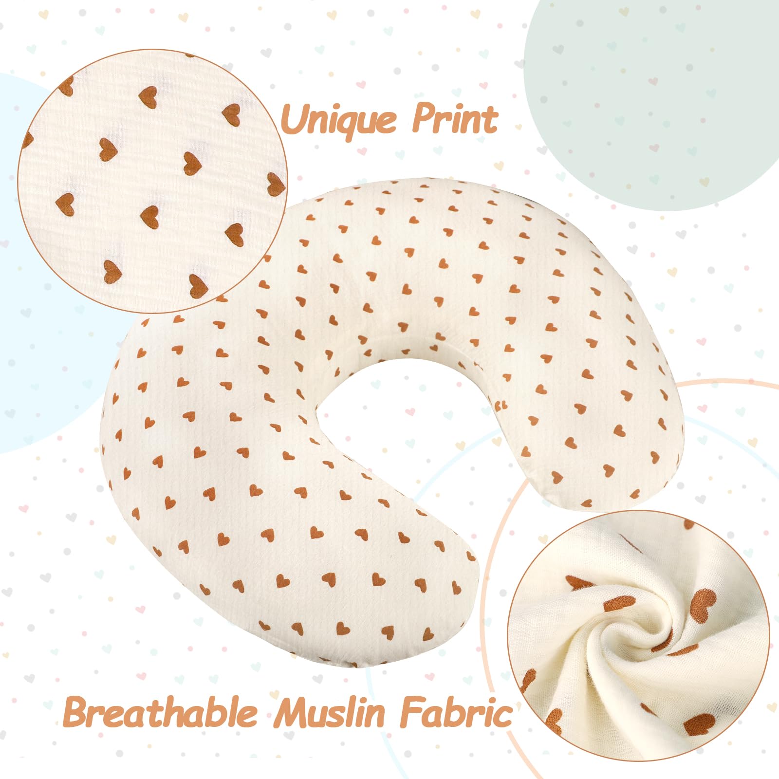 Hooyax nursing pillow cover fits most standard pillows securely.