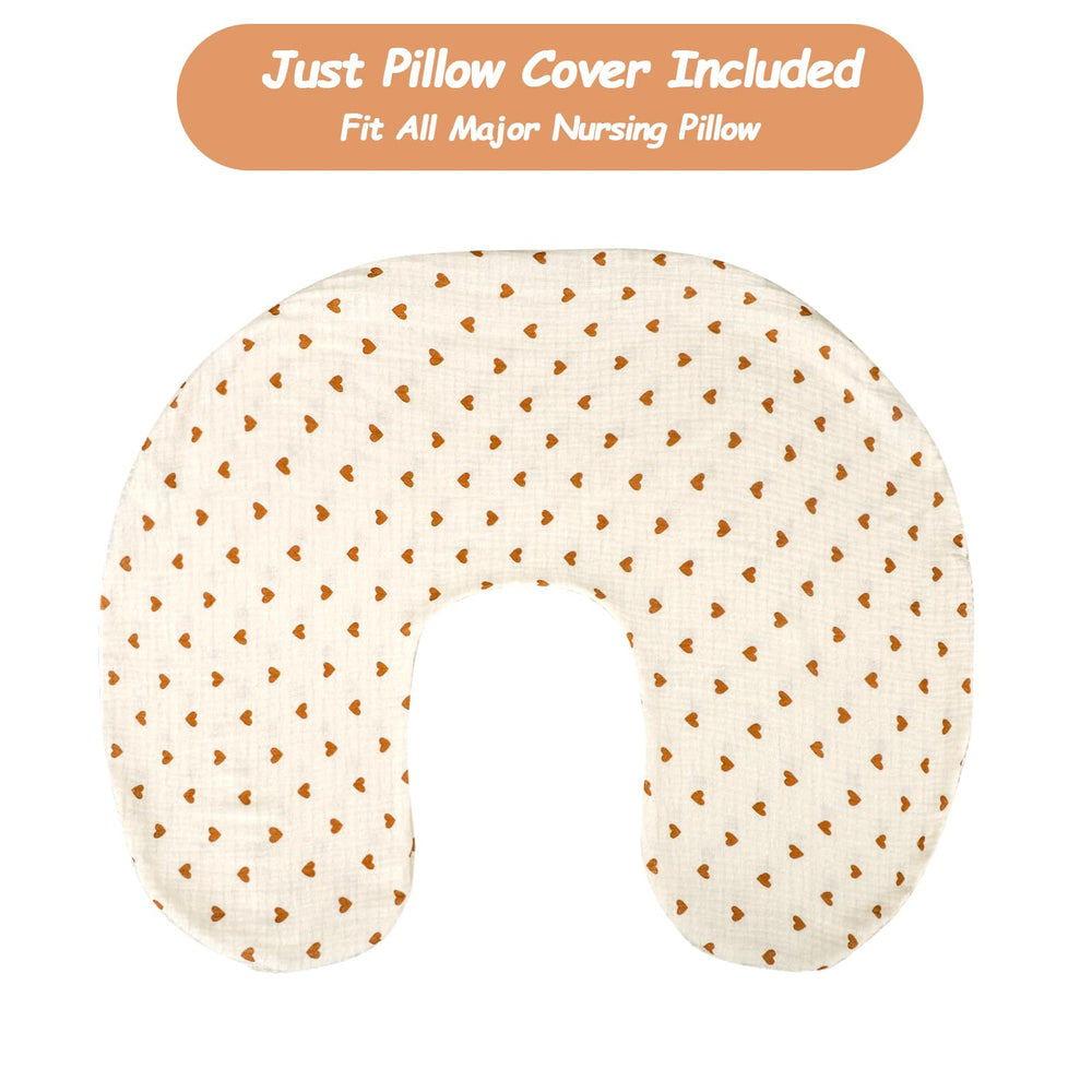 Hooyax nursing pillow cover with invisible zipper allows quick on/off use.