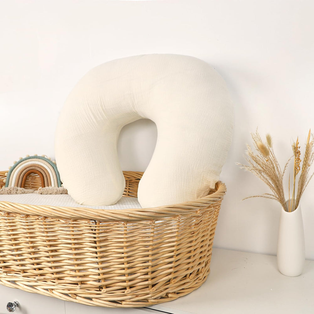 Hooyax neutral gray and creamy white tones suit nursery decor