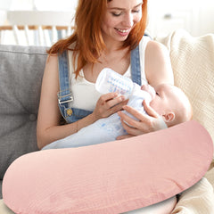 Hooyax pink muslin cover ideal for daily baby feeding sessions