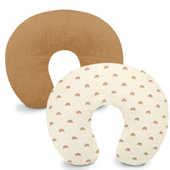 Hooyax muslin nursing pillow cover soft-breathable texture for baby comfort