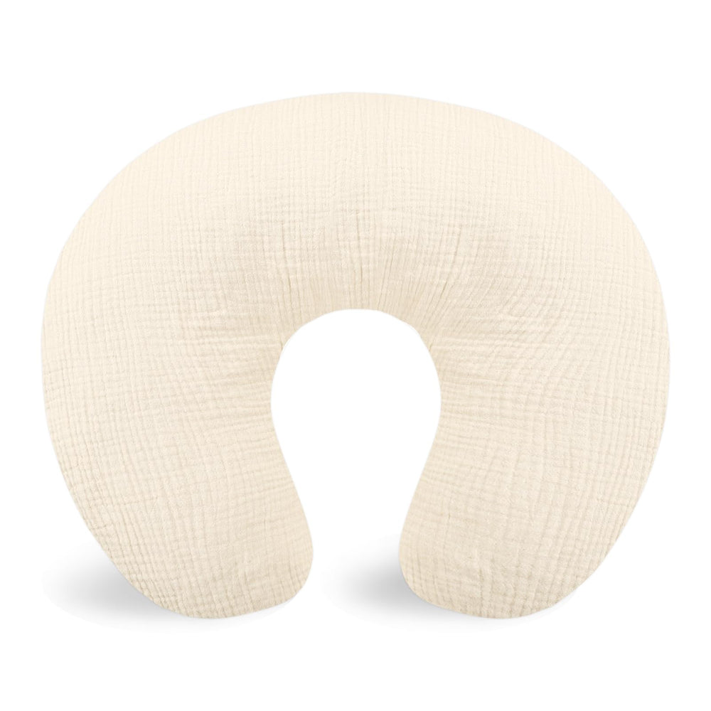 Hooyax muslin nursing pillow cover with soft texture for gentle baby contact