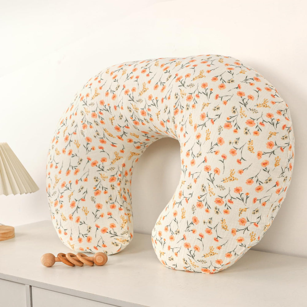 Hooyax muslin nursing pillow cover soft texture promotes gentle feeding sessions