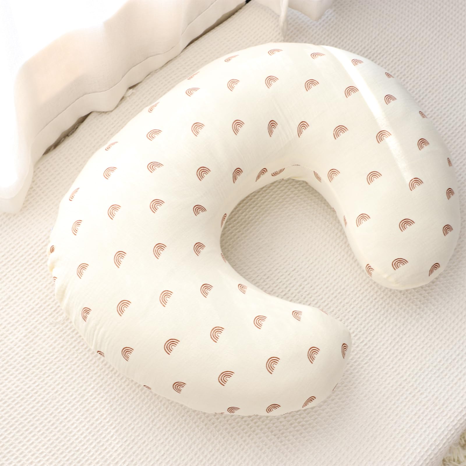 Hooyax standard-fit cover fits most nursing pillows