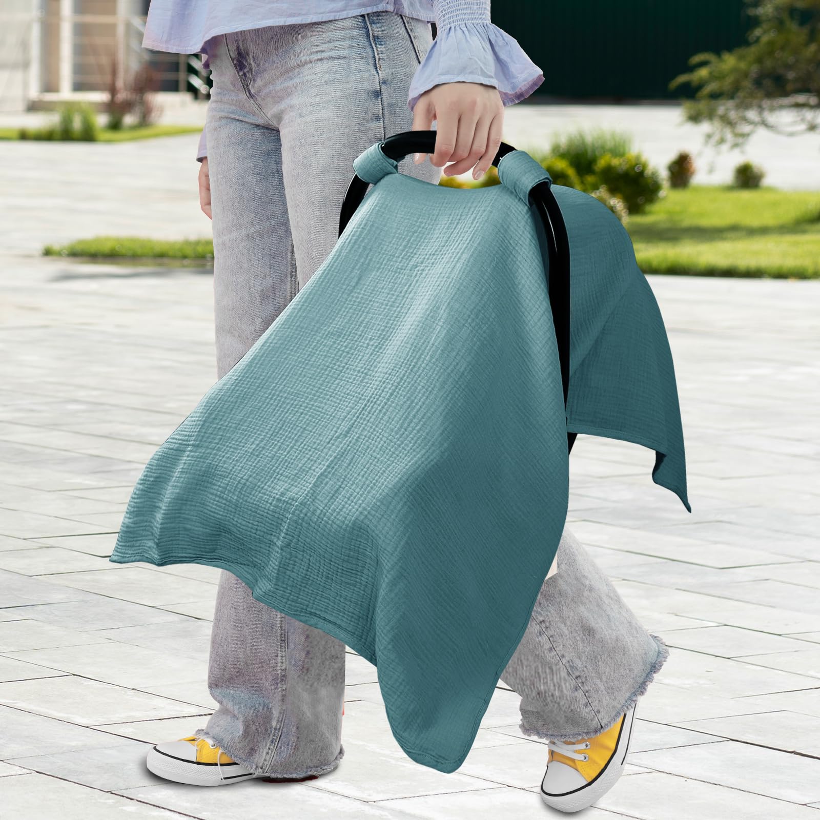 Hooyax blue color complements outfits while protecting privacy.