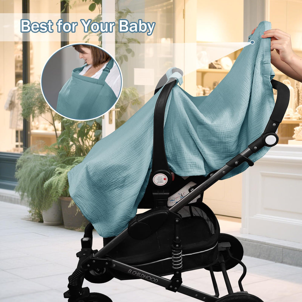 Hooyax soft muslin texture feels gentle on baby's skin.