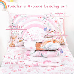 Hooyax Toddler Bedding Comforter 42x57 Soft—plush warmth with breathable microfiber