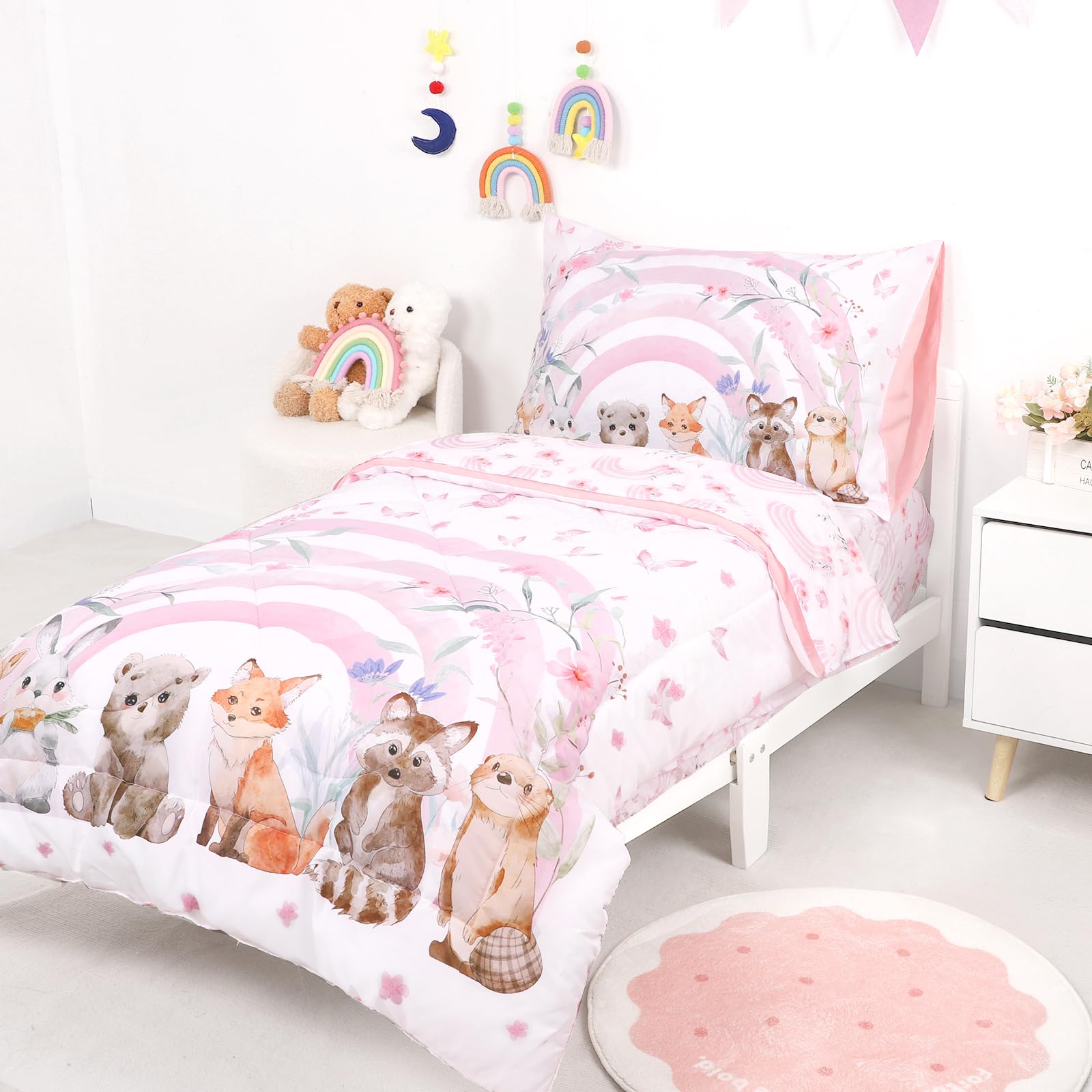 Hooyax Toddler Bedding Durable—fade resistant design for lasting color after many washes