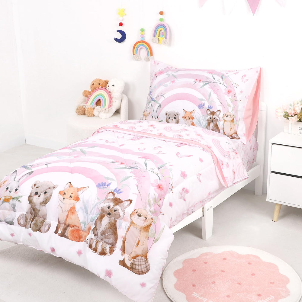 Hooyax Toddler Bedding Durable—fade resistant design for lasting color after many washes