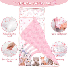 Soft cotton and Minky fabric on Hooyax nap mat for gentle touch