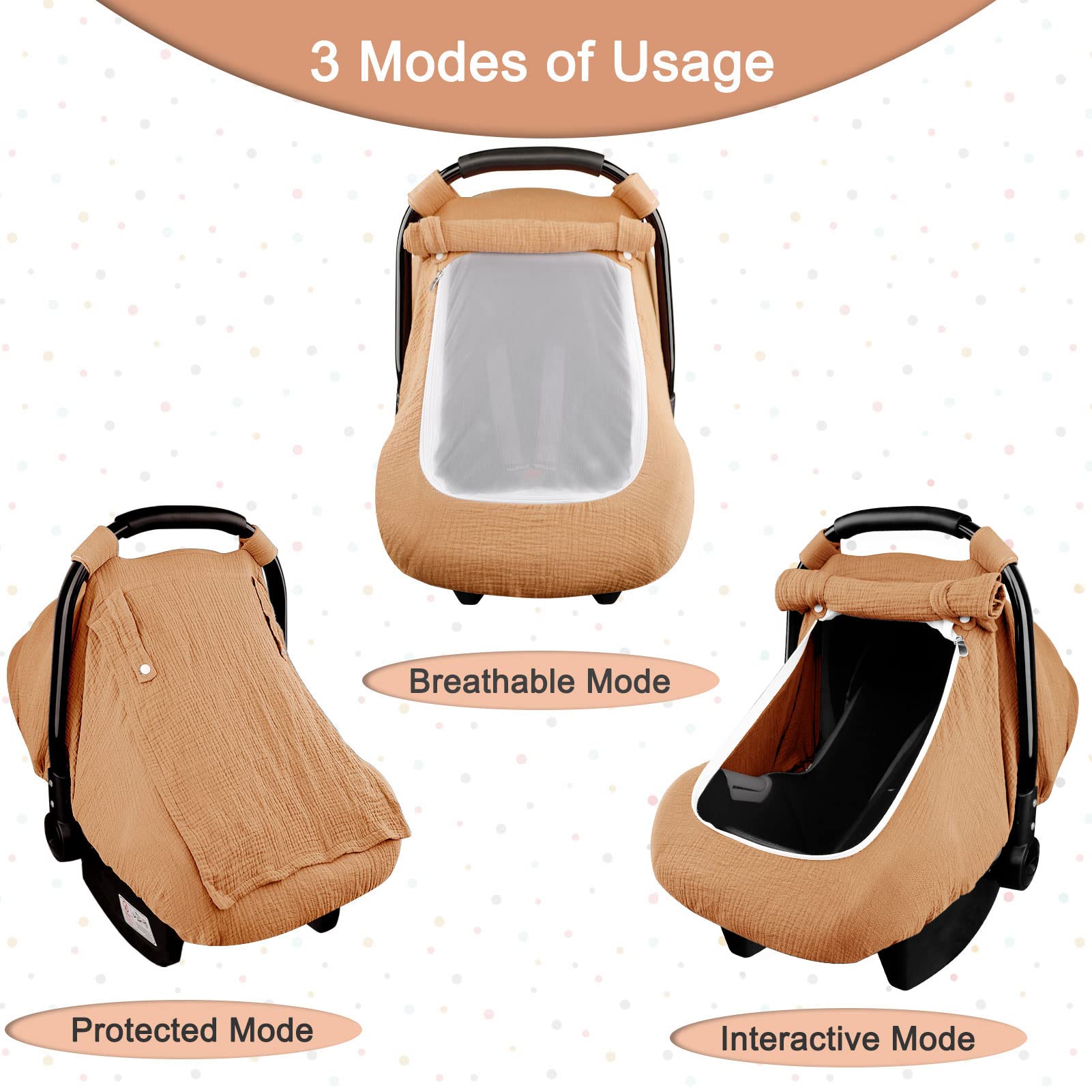 Hooyax two-layer window with peekaboo mesh lets you check baby discreetly