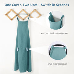 Hooyax universal-fit 36x47 cover fits most infant seats.