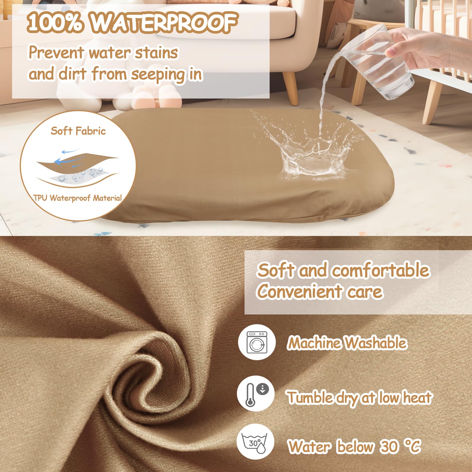 Hooyax waterproof lounger cover protects the inner insert from spills and leaks.