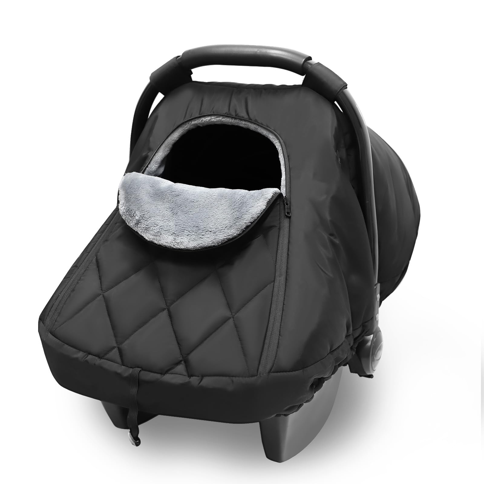 Hooyax winter car seat cover for babies with windproof protection.
