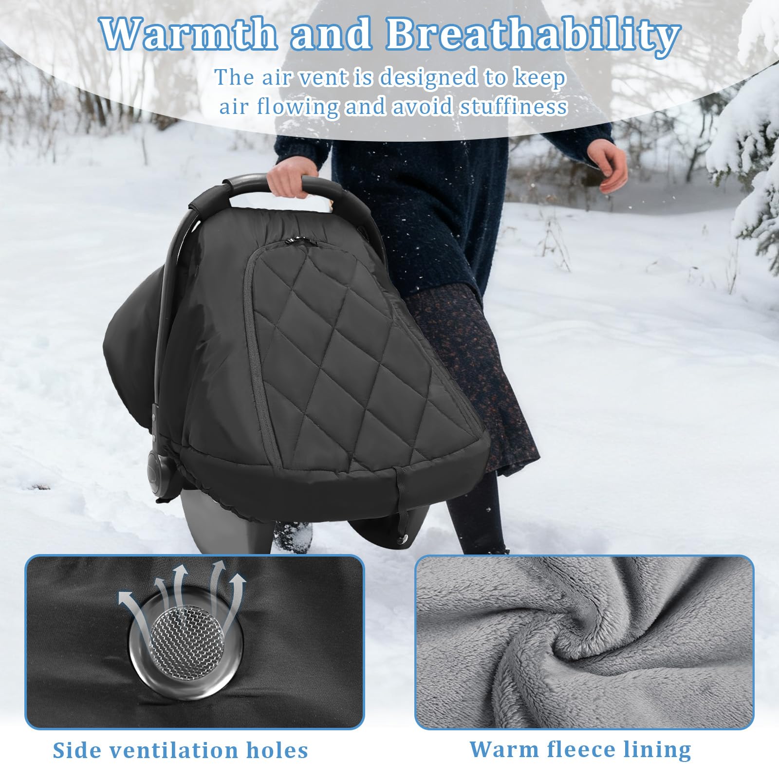 Hooyax waterproof outer fabric resists rain and spills.