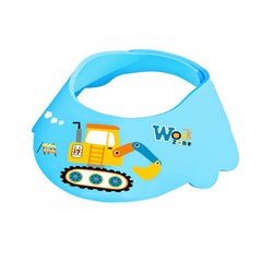 HOOYEE adjustable bath visor kids blue excavator design fits growing children
