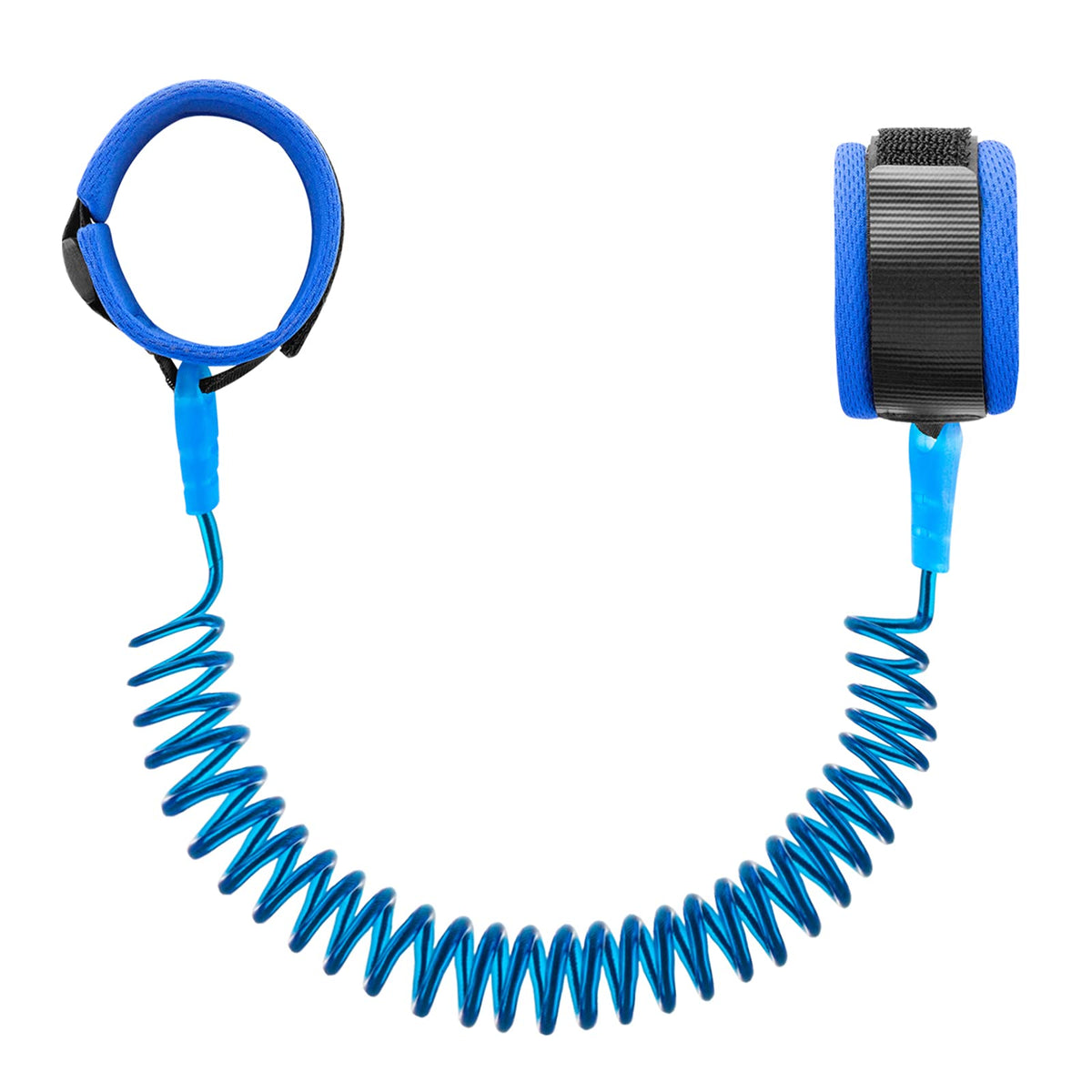 Hooyyene anti-lost wrist link in blue worn by child for comfortable supervision.