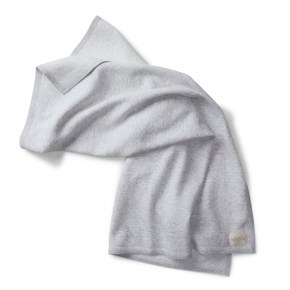 Hope & Henry Baby Jacquard Sweater Blanket snuggle session ready for cozy moments.